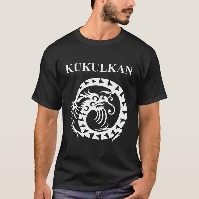 Camiseta Kukulkan Dios antiguo serpiente maya (Anverso)