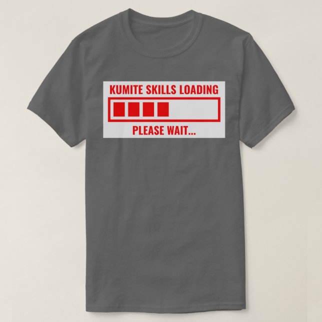 Camiseta Kumite skills loading Karate Red (Diseño del anverso)