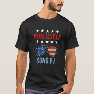 Camiseta Kung Fu Accessories Ee.Uu. Bandera Kung Fu Diciend