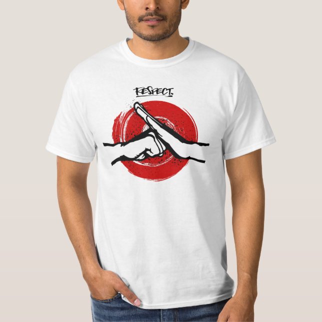 Camiseta Kung Fu - Artes marciales - Respeto (Anverso)