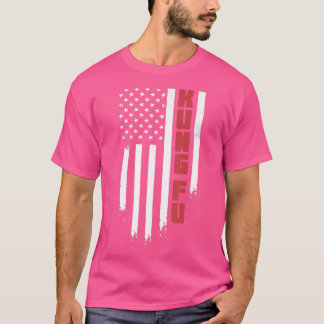 Camiseta Kung Fu Bandera Estadounidense Kung Fu Martial Art