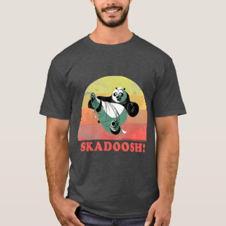 Camiseta Kung Fu Bear Skash Retro Circle Portrait friend bo