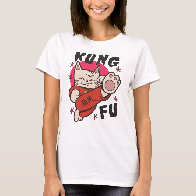 Camiseta Kung Fu Cat (Anverso)