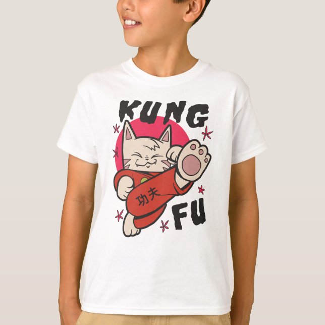 Camiseta Kung Fu Cat (Anverso)