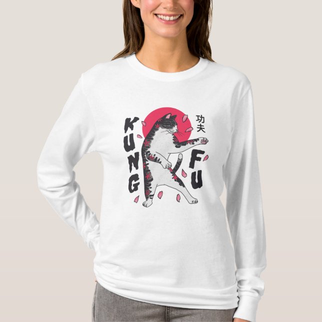 Camiseta Kung Fu Cat (Anverso)