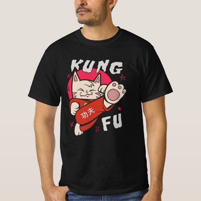 Camiseta Kung Fu Cat (Anverso)