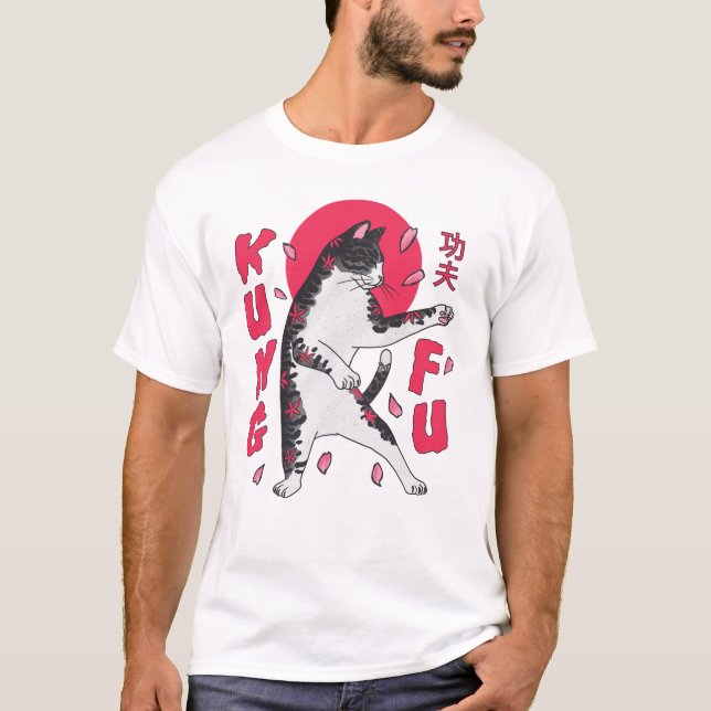 Camiseta Kung Fu Cat (Anverso)