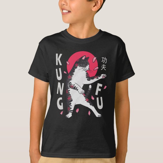 Camiseta Kung Fu Cat (Anverso)