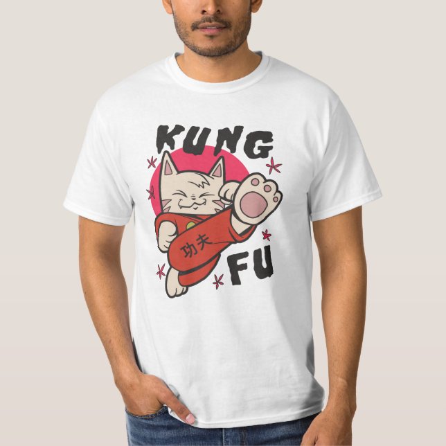 Camiseta Kung Fu Cat (Anverso)