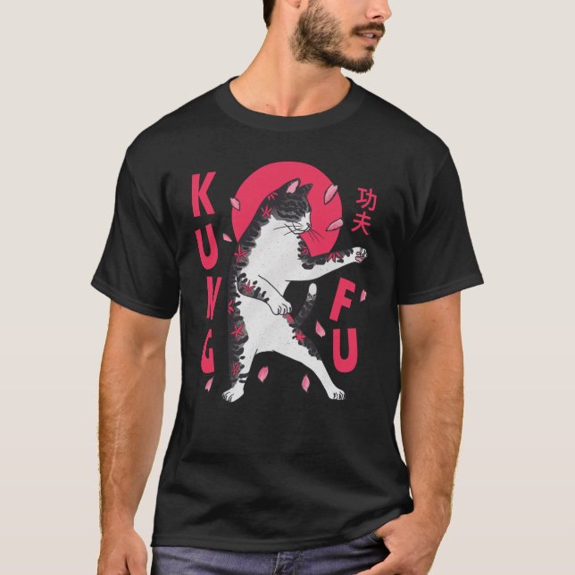 Camiseta Kung Fu Cat (Anverso)