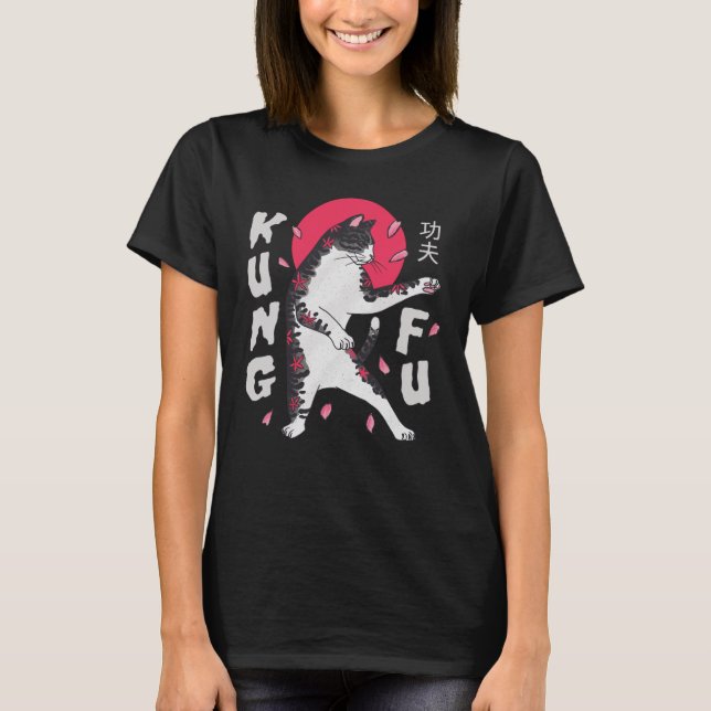 Camiseta Kung Fu Cat (Anverso)