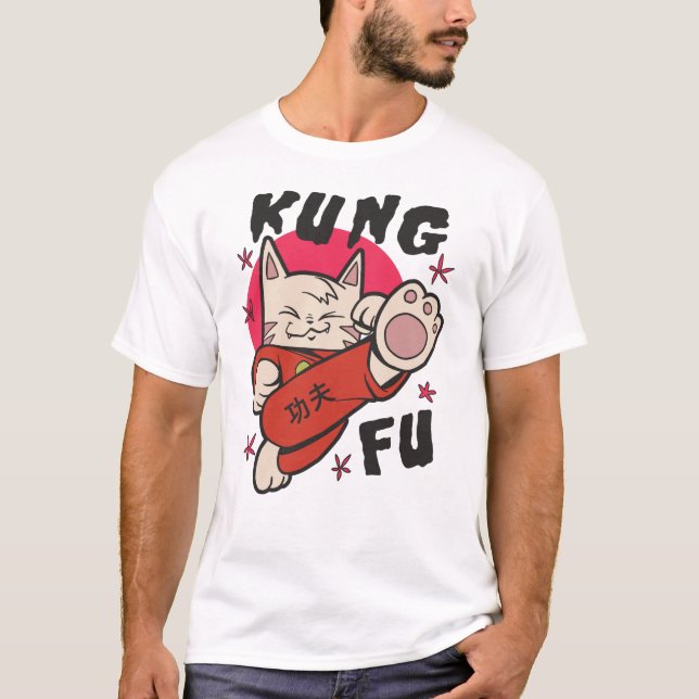 Camiseta Kung Fu Cat (Anverso)