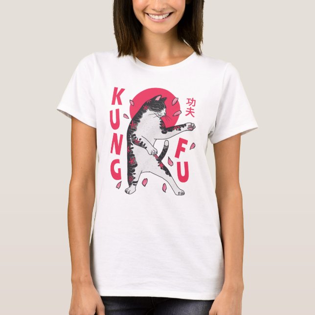 Camiseta Kung Fu Cat (Anverso)