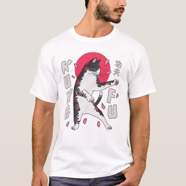 Camiseta Kung Fu Cat (Anverso)