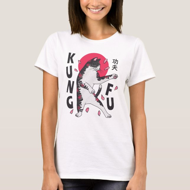 Camiseta Kung Fu Cat (Anverso)
