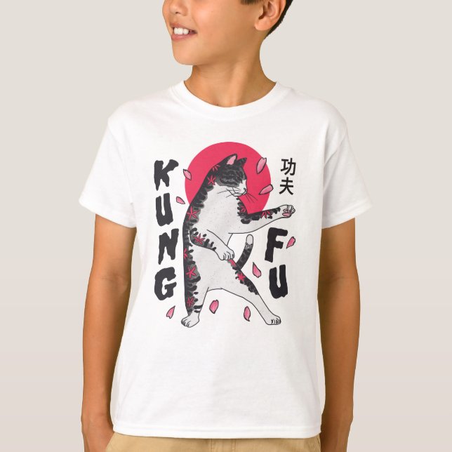 Camiseta Kung Fu Cat (Anverso)