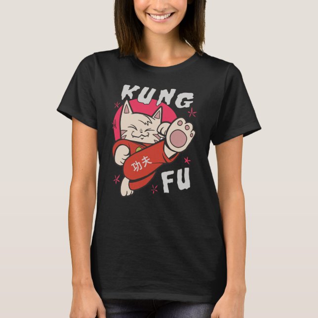 Camiseta Kung Fu Cat (Anverso)