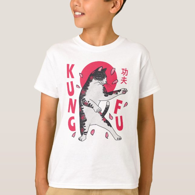 Camiseta Kung Fu Cat (Anverso)