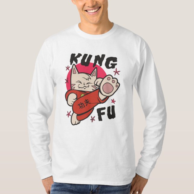 Camiseta Kung Fu Cat (Anverso)