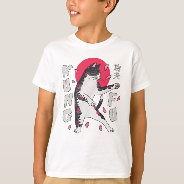 Camiseta Kung Fu Cat (Anverso)