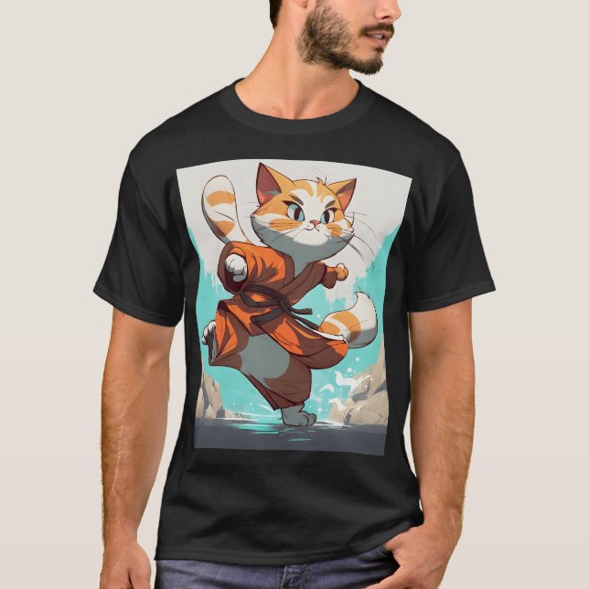 Camiseta Kung Fu cat (Anverso)
