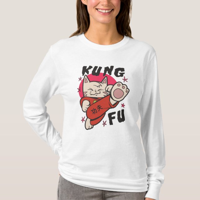 Camiseta Kung Fu Cat (Anverso)