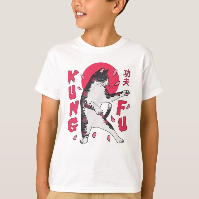 Camiseta Kung Fu Cat (Anverso)