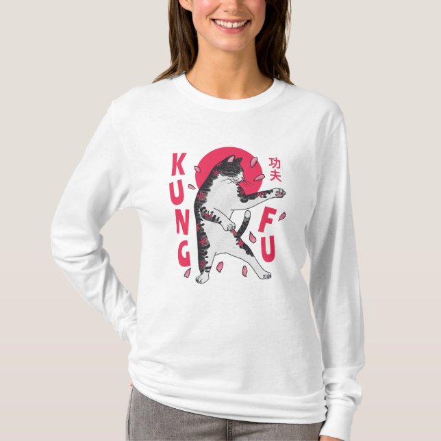 Camiseta Kung Fu Cat (Anverso)