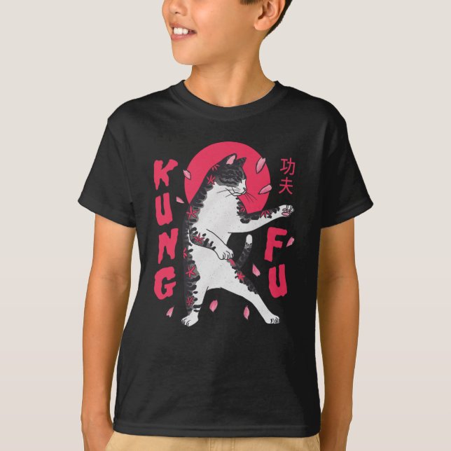 Camiseta Kung Fu Cat (Anverso)