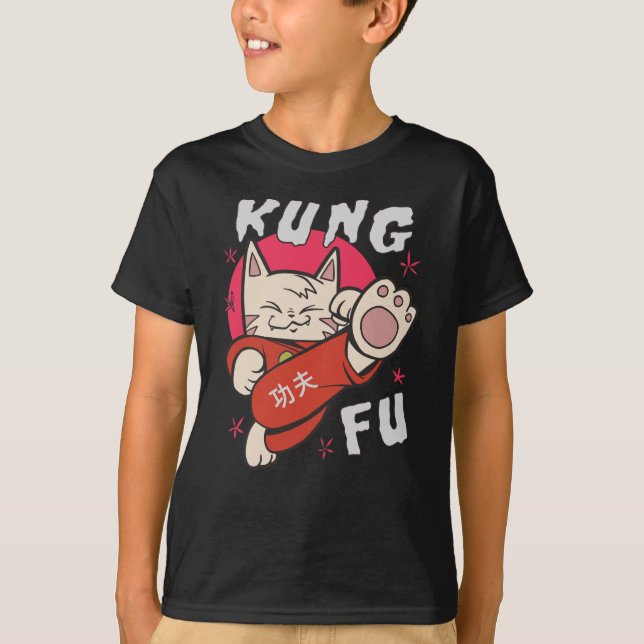 Camiseta Kung Fu Cat (Anverso)