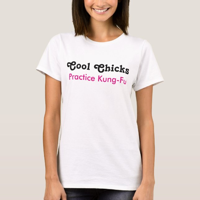 Camiseta Kung-Fu en la práctica de chicks de Guay (Anverso)
