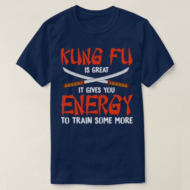 Camiseta Kung Fu es un gran arte marcial de karate (Diseño del anverso)