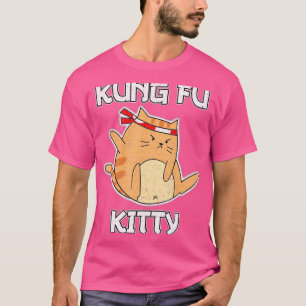Camiseta Kung Fu Kitty - Artes marciales divertidas - Gato 