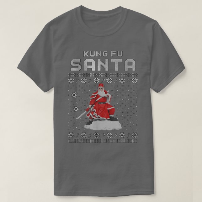 Camiseta Kung Fu Santa Claus  (Diseño del anverso)
