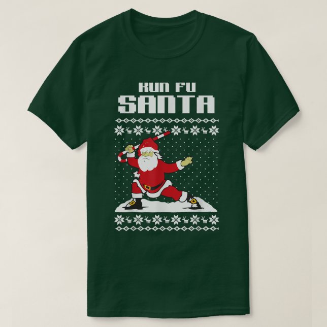 Camiseta Kung Fu SANTACristmas  (Diseño del anverso)