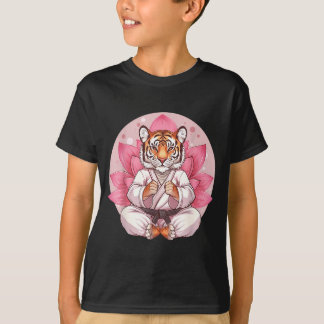 Camiseta Kung Fu Tigre Flor de Loto Kickboxing Taekwondo