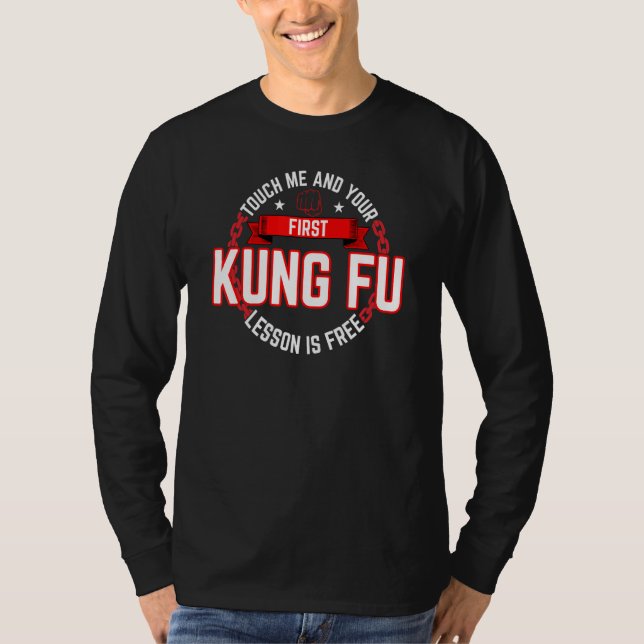 Camiseta Kung Fu Touch Me Lesson gratis (Anverso)