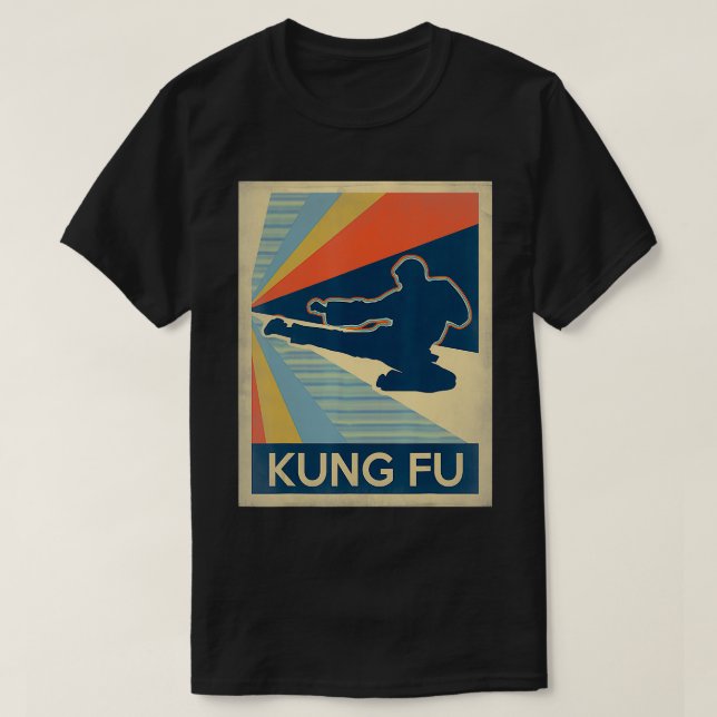 Camiseta Kung fu vintage (Diseño del anverso)