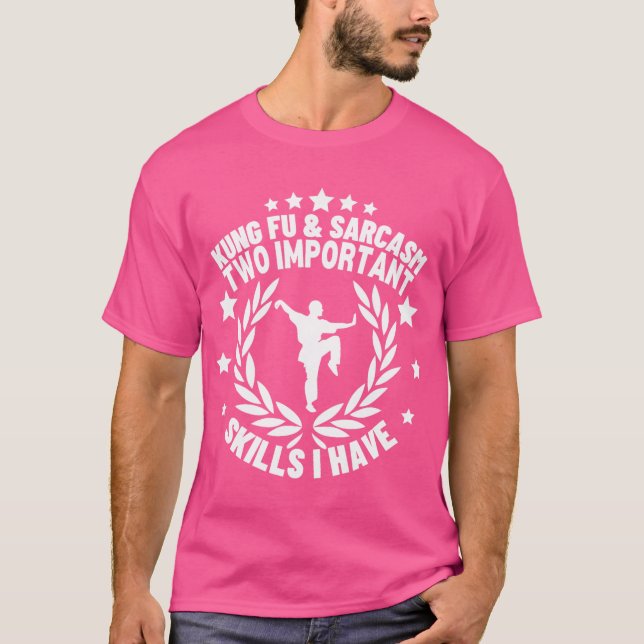 Camiseta Kung Fu Y Sarcasm Funny Kung Fu (Anverso)