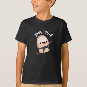 Camiseta Kung Toe-fu Funny Big Toe Pun Dark BG