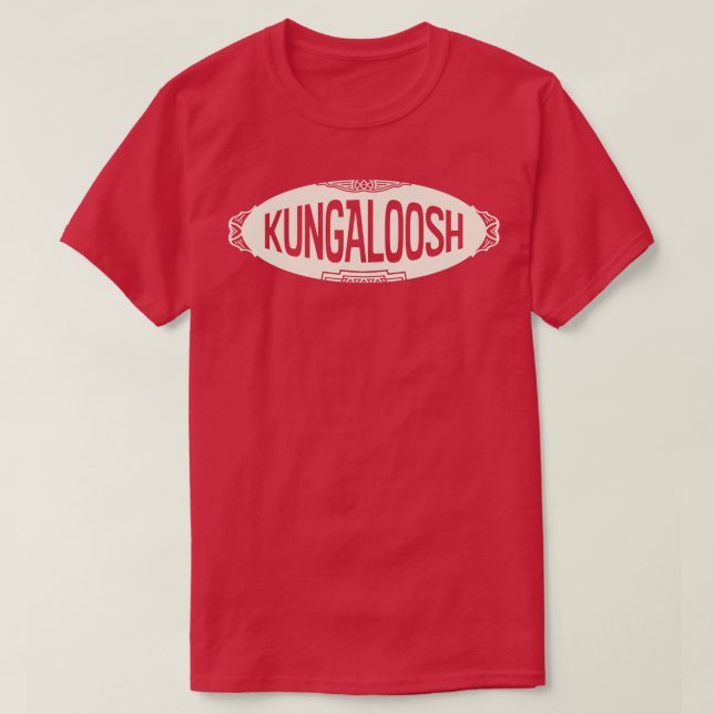 Camiseta Kungaloosh Rótulo Tan (Diseño del anverso)
