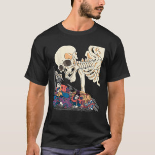 Camiseta Kuniyoshi Samurai Killing Skeleton Specter ukiyo e