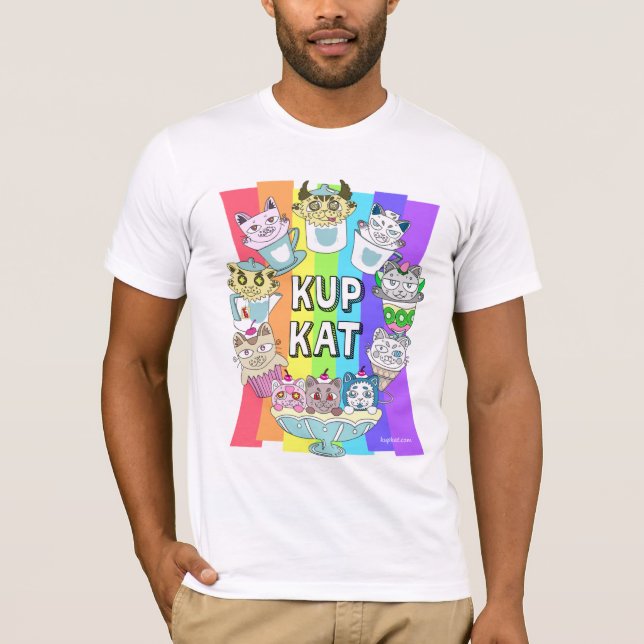 Camiseta Kupkat rainbow T-shirt  (Anverso)