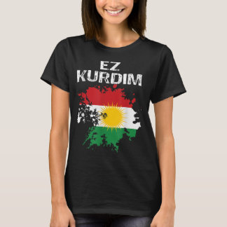 Camiseta Kurden Kurdistán Newroz Bandera Kurdi su Biji Kurd