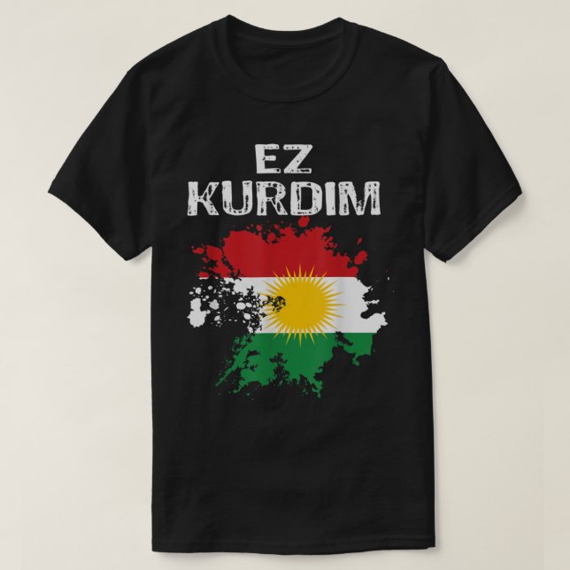Camiseta Kurden Kurdistan Newroz Kurdi Flag Her Biji Kurdis (Diseño del anverso)