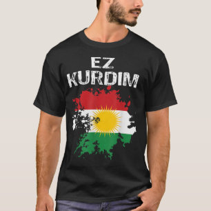 Camiseta Kurden Kurdistan Newroz Kurdi Flag Her Biji Kurdis