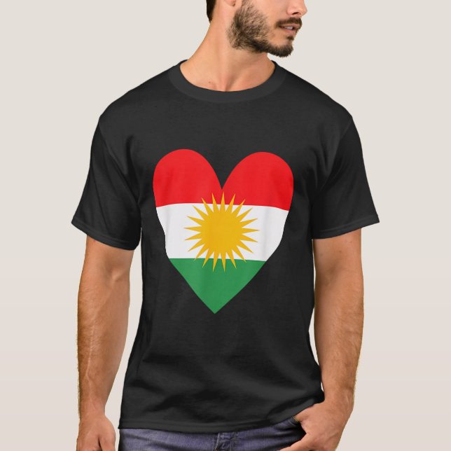 Camiseta Kurdistán da a los kurdos su rojava biji Newroz ku (Anverso)