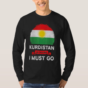 Camiseta Kurdistan está llamando Debo ir herencia kurda
