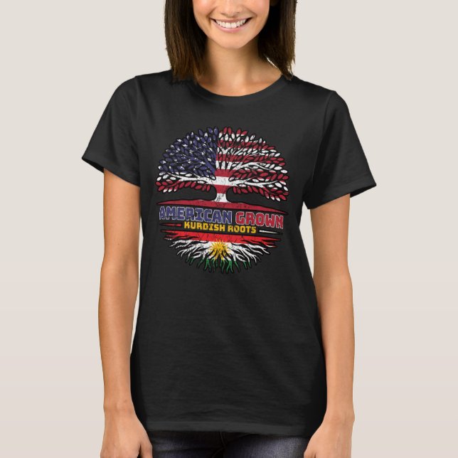 Camiseta Kurdistán kurdo Estados Unidos Estados Unidos Tr (Anverso)