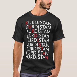 Camiseta Kurdistán retro Kurden Erbil en Iraq